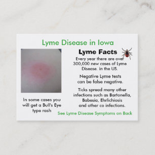 Enfermedad de Lyme en las tarjetas de información 