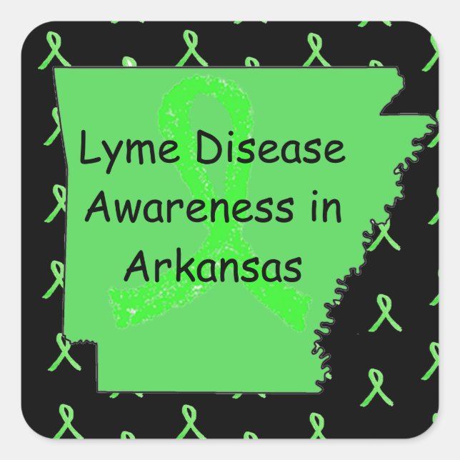 Enfermedad de Lyme en Pegatinas de Arkansas (Anverso)