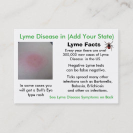 Enfermedad de Lyme en sus tarjetas de información 