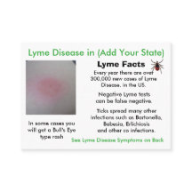 Enfermedad de Lyme en sus tarjetas de información