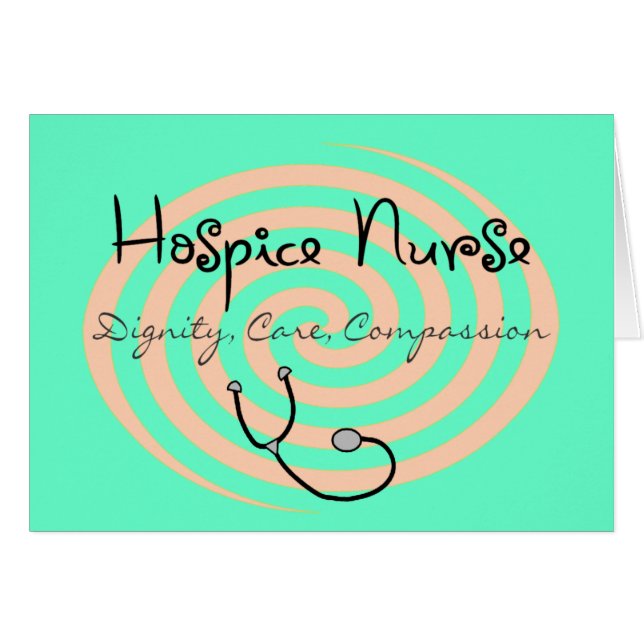 Enfermera "compasión del hospicio del cuidado de (Anverso (Horizontal))