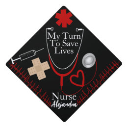 Enfermera con Stethoscope Graduación Tassel Topper