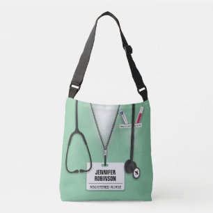 Enfermera, cuidadora, bolsa de suministro