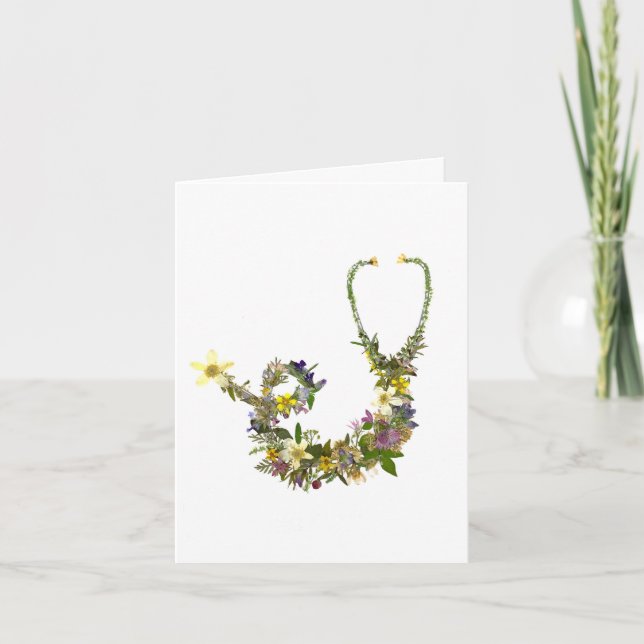 Enfermera de la tarjeta de felicitación Stethoscop (Anverso)