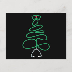 Enfermera de Navidad Estetoscopio Árbol Gorro de S