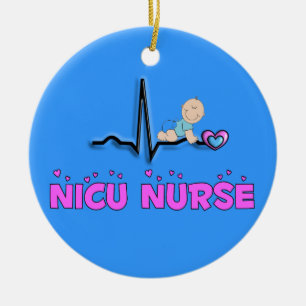 Enfermera de NICU Adorable Ornamento de Navidad
