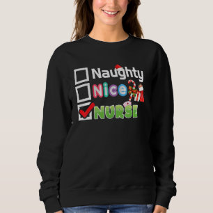 Enfermera de Niza Merry Christmas Santa Sweater U