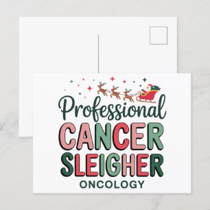 Enfermera de oncología Navidad Cáncer Quimioterapi