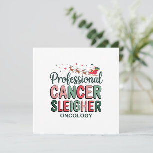 Enfermera de oncología Navidad Cáncer Quimioterapi