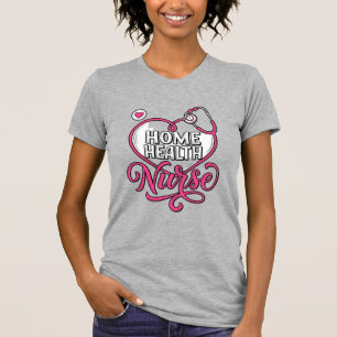 Enfermera de Salud en Casa Diseño de Camiseta de E
