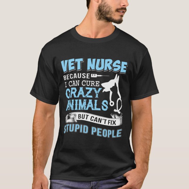 Enfermera De Vet T Shirt Camiseta Esencial (Anverso)