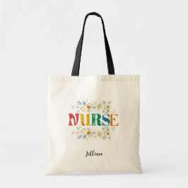 Enfermera decorada con flores Bolsa de té personal