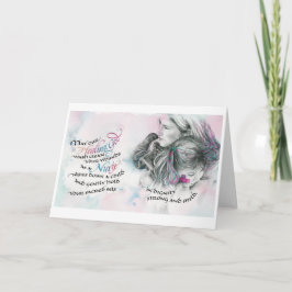 Enfermera/Dios sanador, tarjeta de felicitación pl