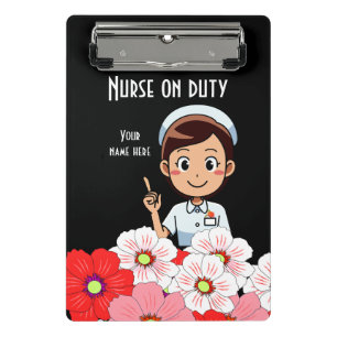 Enfermera En El Servicio 3B Mini Portapapeles
