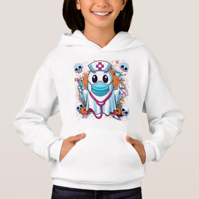Enfermera fantasma personalizado con Syringes vibr (Anverso)