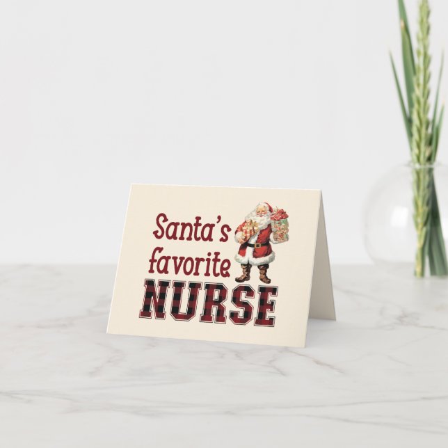 Enfermera favorita de Santa Claus, tarjeta de Navi (Anverso)