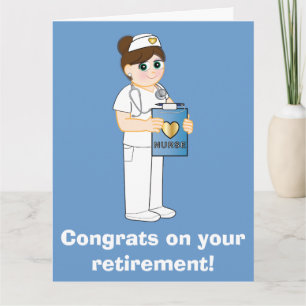 Enfermera: Felicitaciones por tu tarjeta de jubila