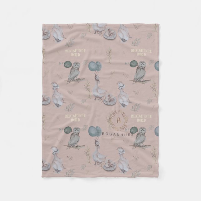 Enfermera floral Imprimir manta para bebé (Anverso)