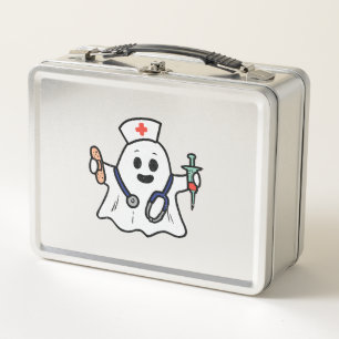 Enfermera Ghost Scrub Halloween Vestido Para Enfer
