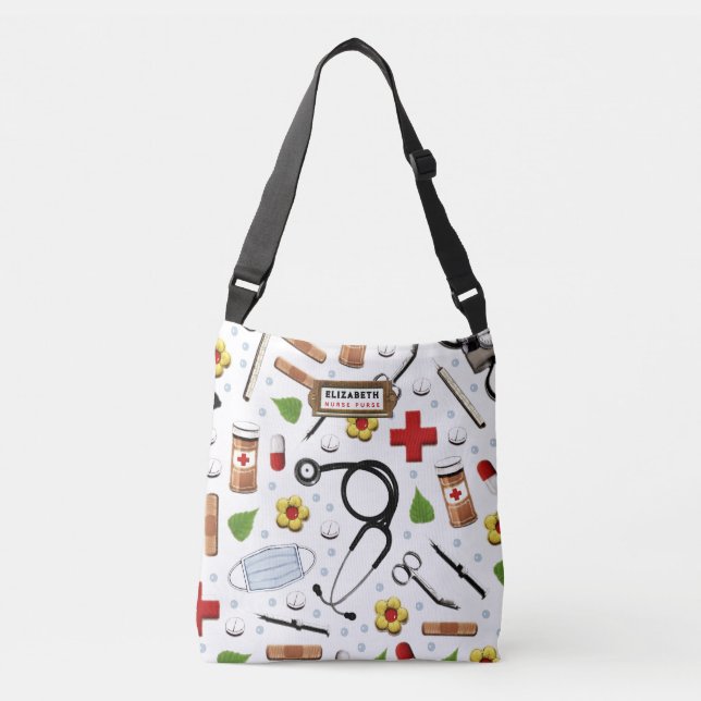 Enfermera Idea de regalo personalizada Bolsa de cu (Anverso)