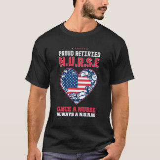 Enfermera jubilada y orgullosa camiseta