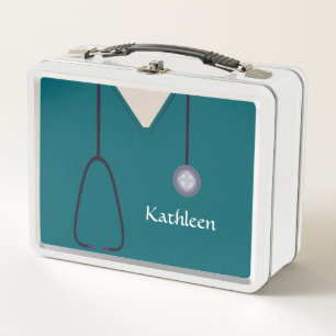 Enfermera médica Personalizado Verde azulada