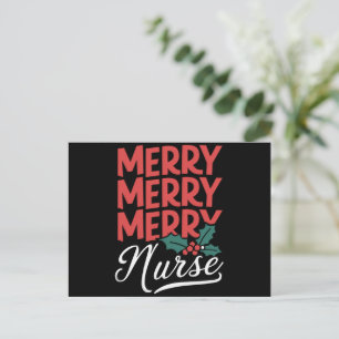 Enfermera Navidad Alegre Regalos Enfermería Fiesta