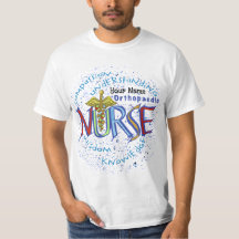 Enfermera ortopédica Motto personalizado camiseta