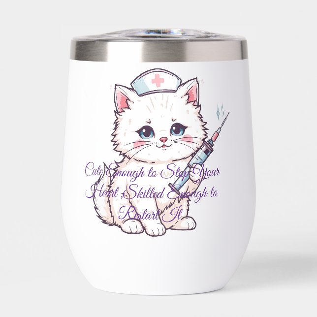 Enfermera Personalizada Gatito lo Suficientemente  (Frente)