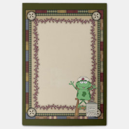Enfermera personalizado Frog Notas posteriores