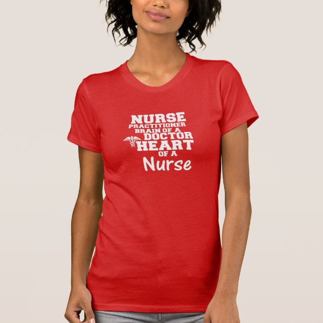 Enfermera practicante Inspiradora camiseta roja (Anverso)