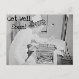 Enfermera Recupérate Pronto & Tarjeta Postal de Má