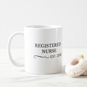 Enfermera registradoa Est. 2018 tazas de cuidado