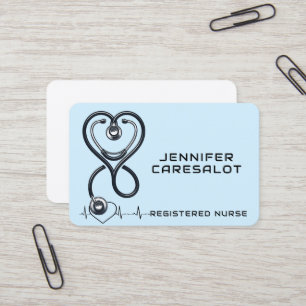 Enfermera RN, LVN, LPN, tarjeta de visita de cuida