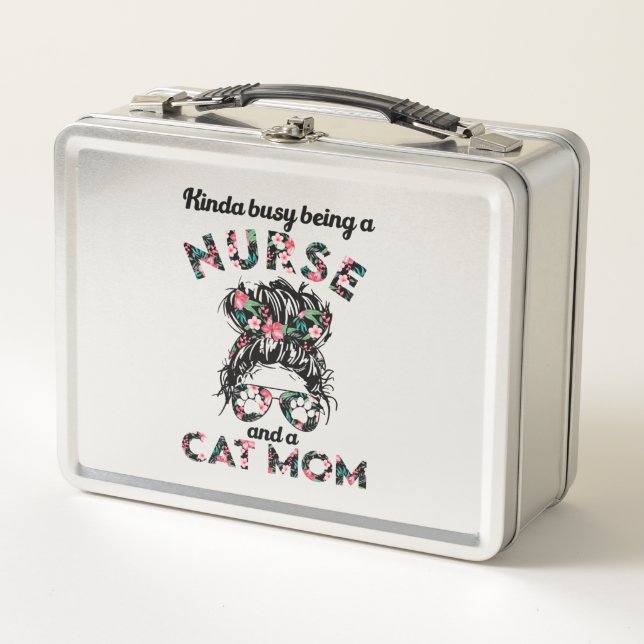 Enfermera y mamá gato divertidos regalos ideas (Anverso)