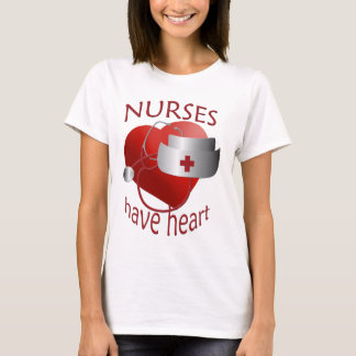 Enfermeras con camiseta para enfermera del corazón