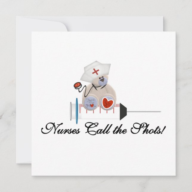 Enfermeras de osito de peluche llaman a las camise (Anverso)