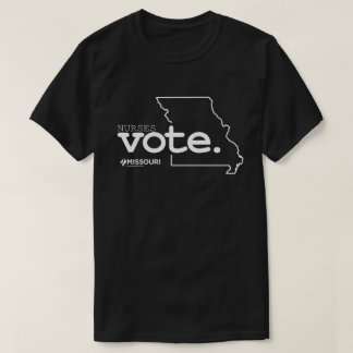 Enfermeras Votan Camiseta de color oscuro