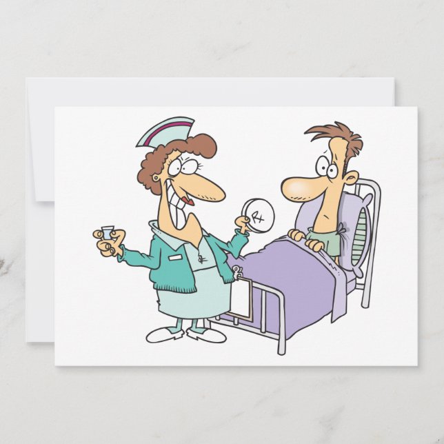 Enfermeras Y Invitaciones De Pacientes (Anverso)