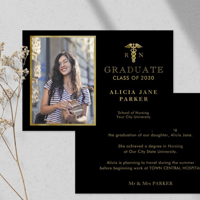 enfermería 2023 - elegante foto de oro (Subido por el creador)