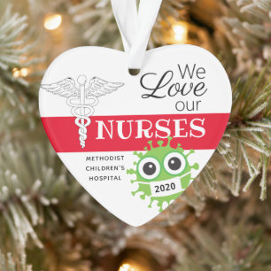 Enfermería personalizada Ornamentos médicos de N