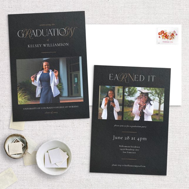 Enfermería RN Grado Invitación e invitación (Subido por el creador)