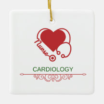 Enfermero de cardiología Ornamento cerámico