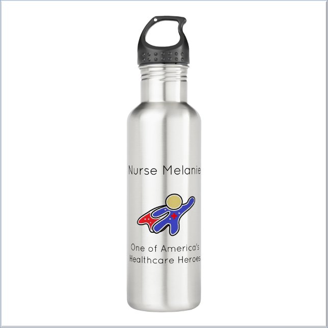 Enfermero de enfermería de salud Hero Botella de a (Bookmark my store!
https://www.zazzle.com/store/capricepetit/products)