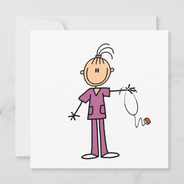 Enfermero de la figura de un palo de brúette (Anverso)