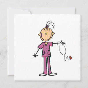 Enfermero de la figura de un palo de brúette