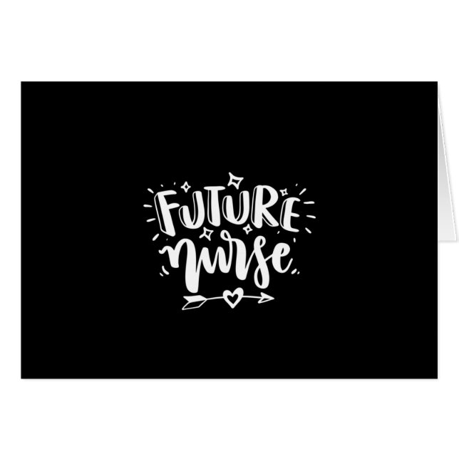 Enfermero futuro de enfermería con regalo (Anverso (Horizontal))
