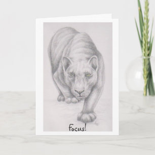 ¡Enfoque! tarjeta de felicitación