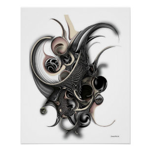 "Enfoque vs Abstracción", Poster brillante