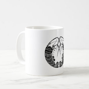 Enfrentando langostas espinosas, tazas y tazas